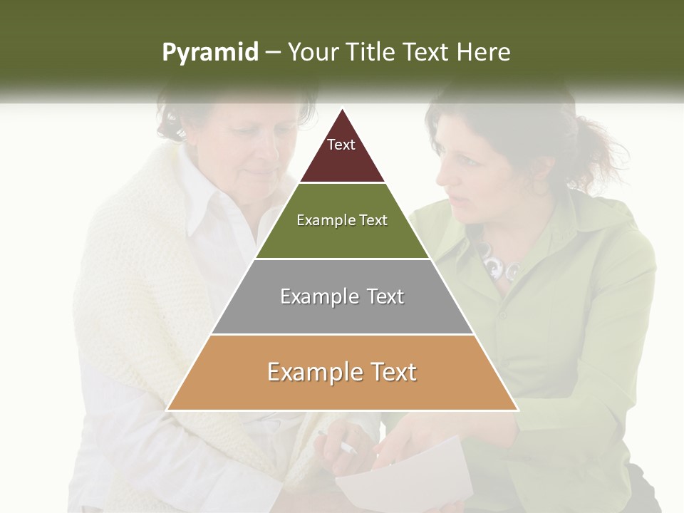 Woman With Grandmother PowerPoint Template