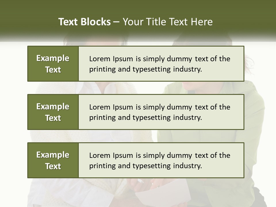 Woman With Grandmother PowerPoint Template