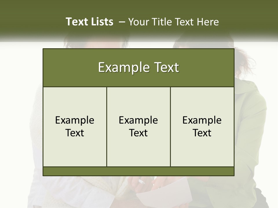 Woman With Grandmother PowerPoint Template