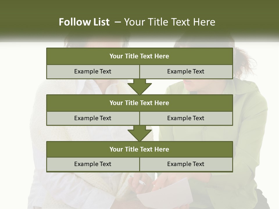 Woman With Grandmother PowerPoint Template