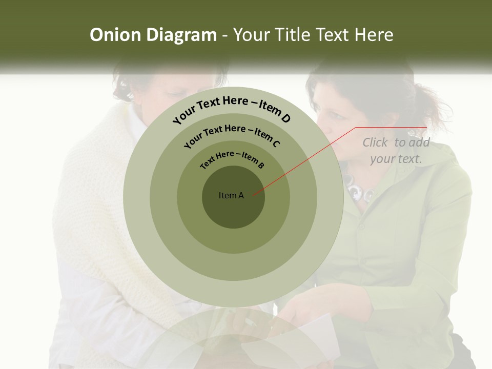 Woman With Grandmother PowerPoint Template