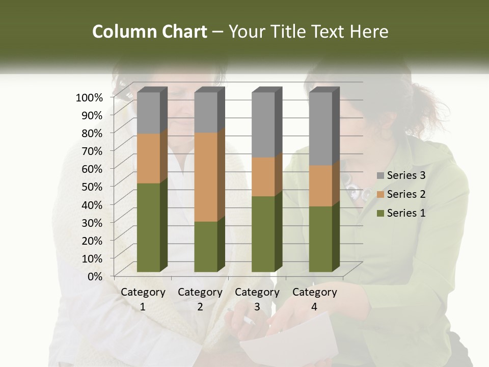 Woman With Grandmother PowerPoint Template