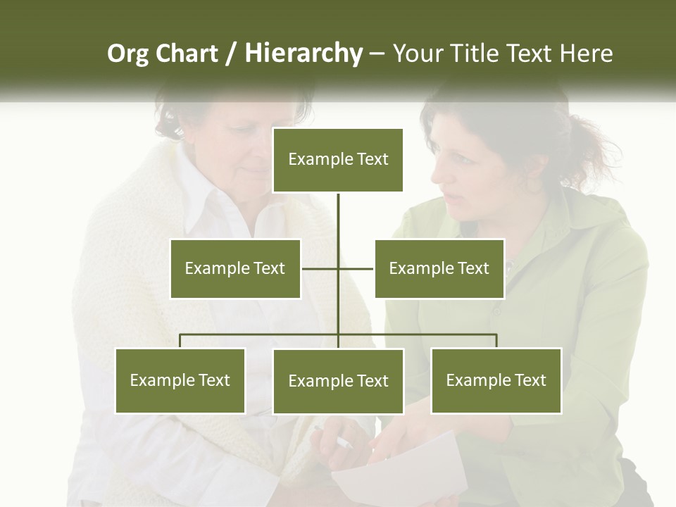 Woman With Grandmother PowerPoint Template