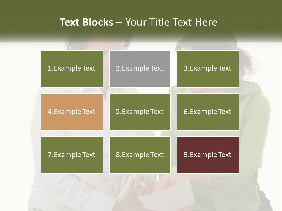 Woman With Grandmother PowerPoint Template