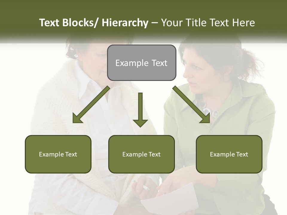 Woman With Grandmother PowerPoint Template