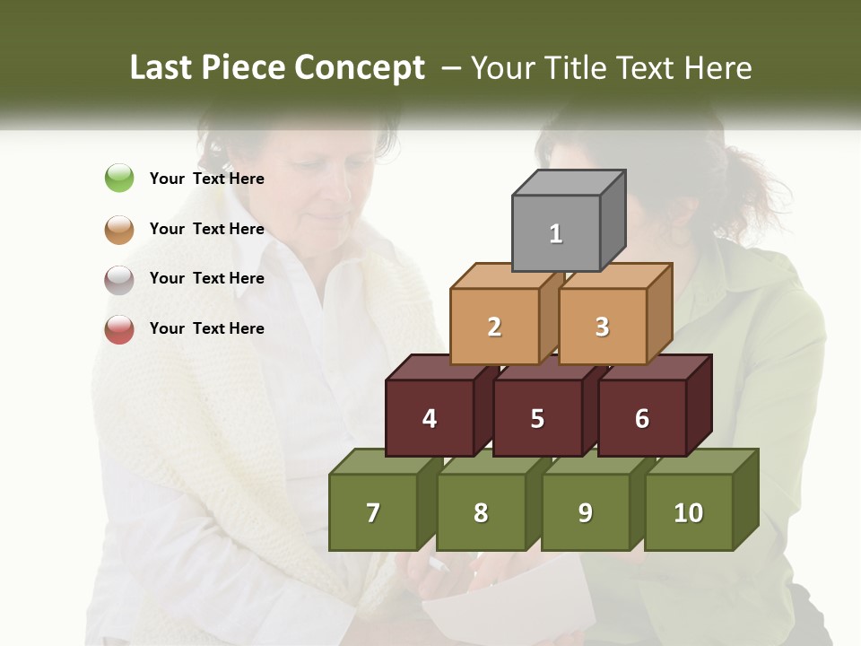 Woman With Grandmother PowerPoint Template