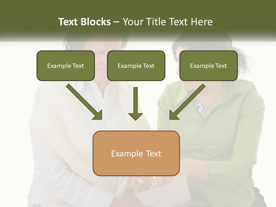 Woman With Grandmother PowerPoint Template