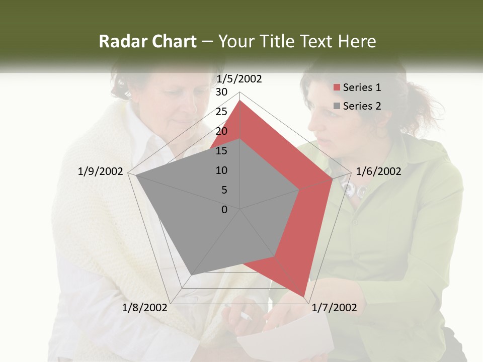 Woman With Grandmother PowerPoint Template