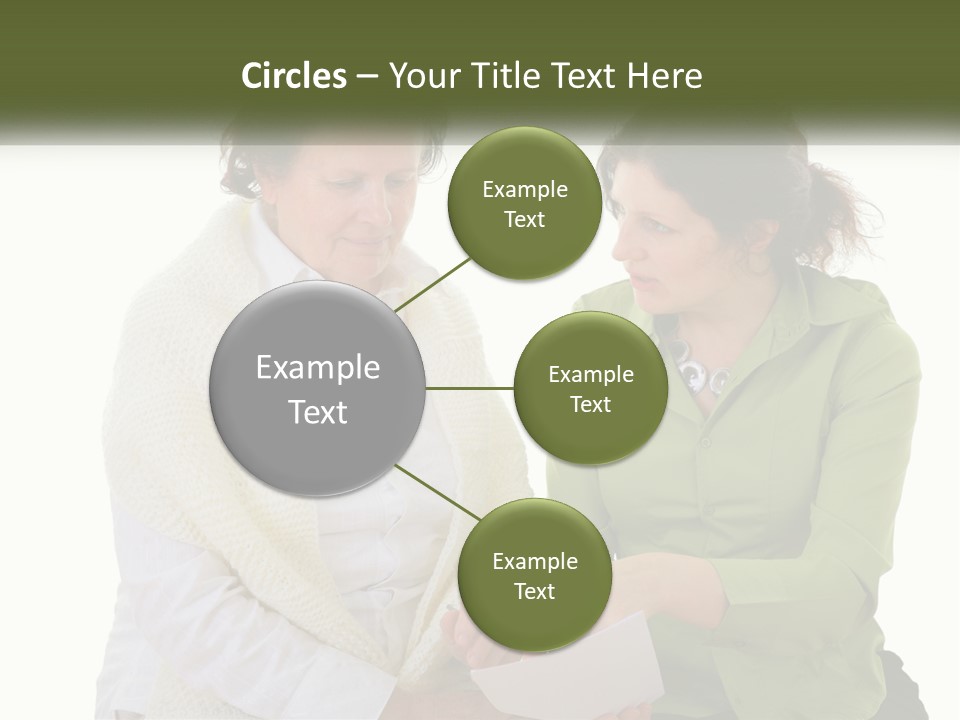 Woman With Grandmother PowerPoint Template