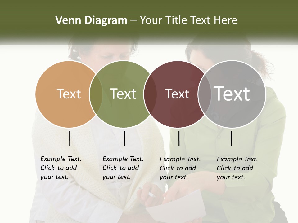 Woman With Grandmother PowerPoint Template