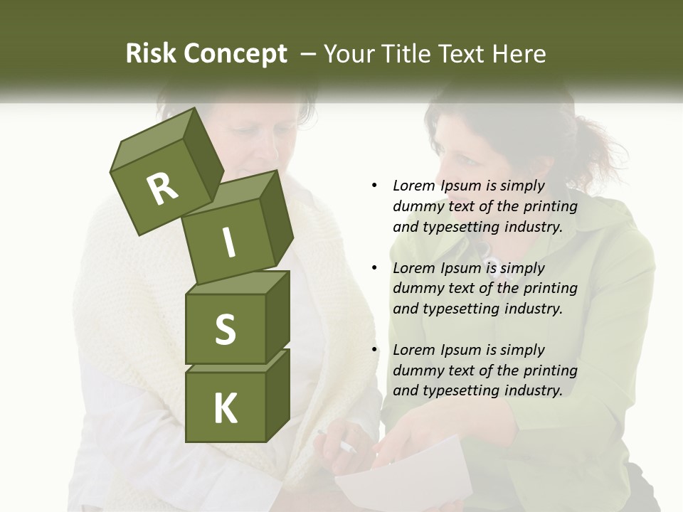 Woman With Grandmother PowerPoint Template