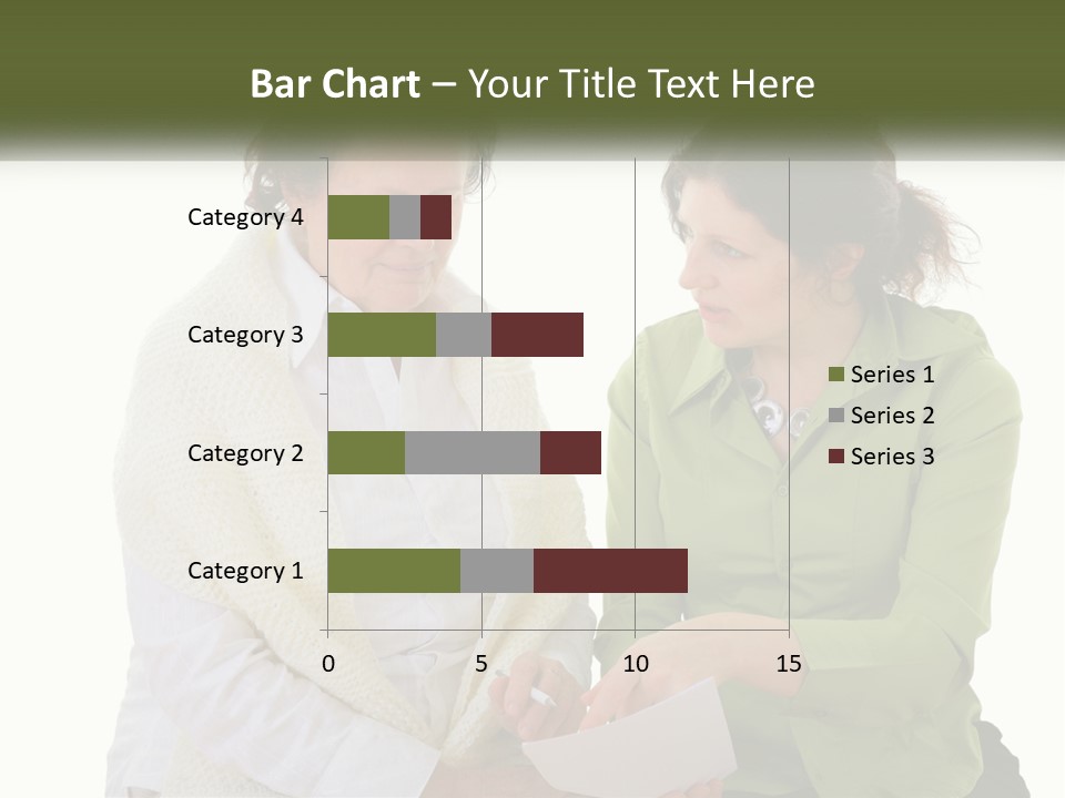 Woman With Grandmother PowerPoint Template