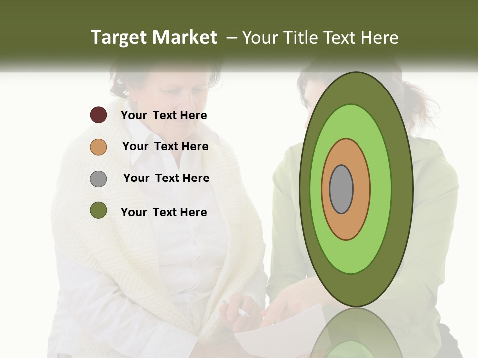 Woman With Grandmother PowerPoint Template