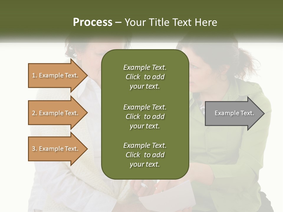 Woman With Grandmother PowerPoint Template