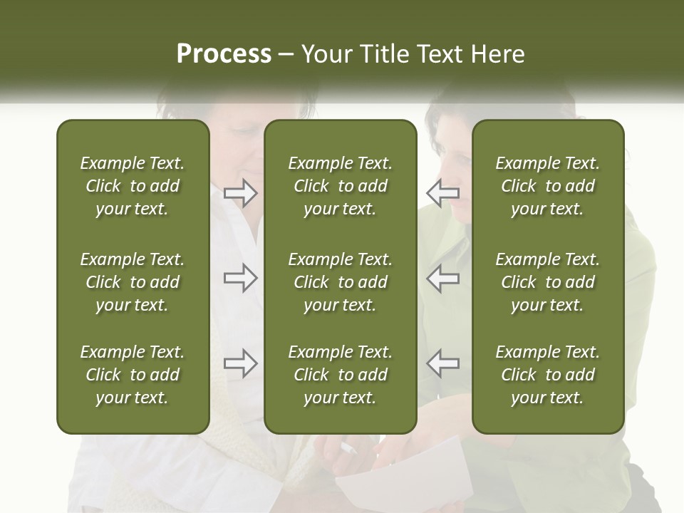 Woman With Grandmother PowerPoint Template