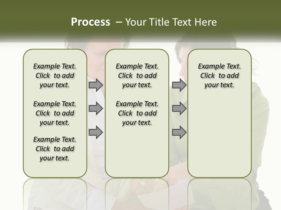 Woman With Grandmother PowerPoint Template