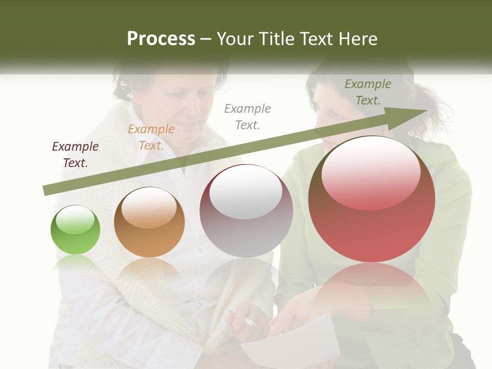 Woman With Grandmother PowerPoint Template