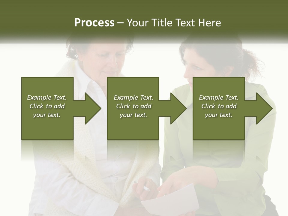 Woman With Grandmother PowerPoint Template