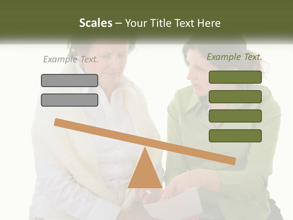 Woman With Grandmother PowerPoint Template