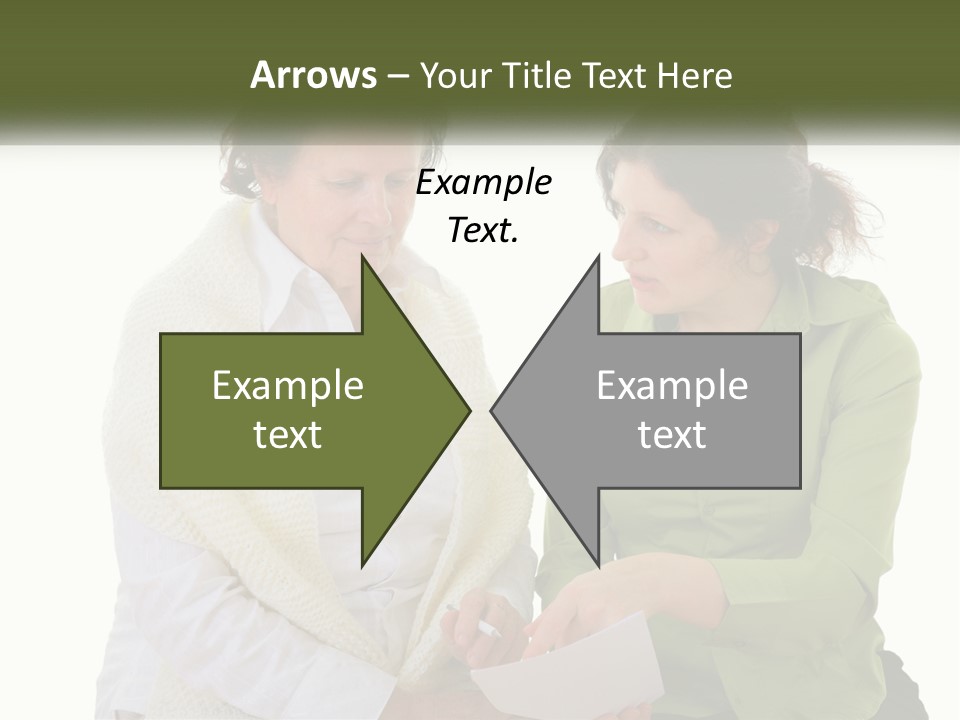 Woman With Grandmother PowerPoint Template