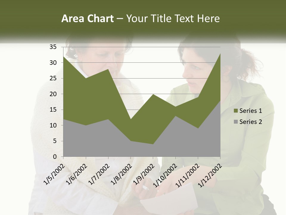 Woman With Grandmother PowerPoint Template