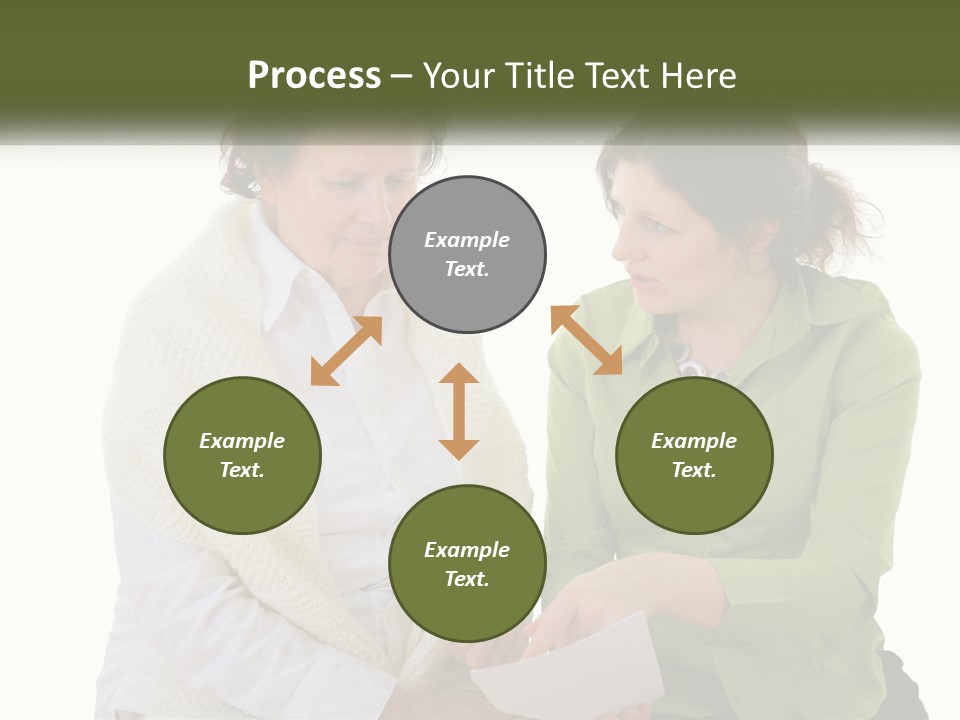 Woman With Grandmother PowerPoint Template