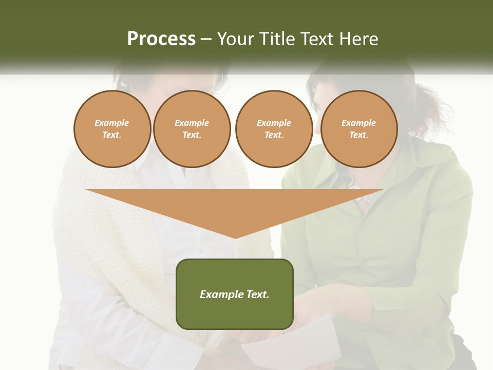 Woman With Grandmother PowerPoint Template