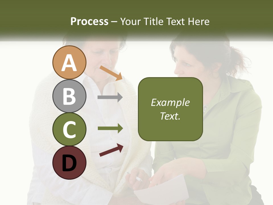 Woman With Grandmother PowerPoint Template
