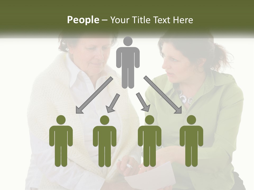 Woman With Grandmother PowerPoint Template