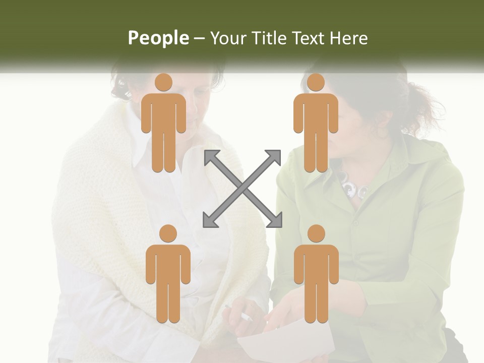 Woman With Grandmother PowerPoint Template