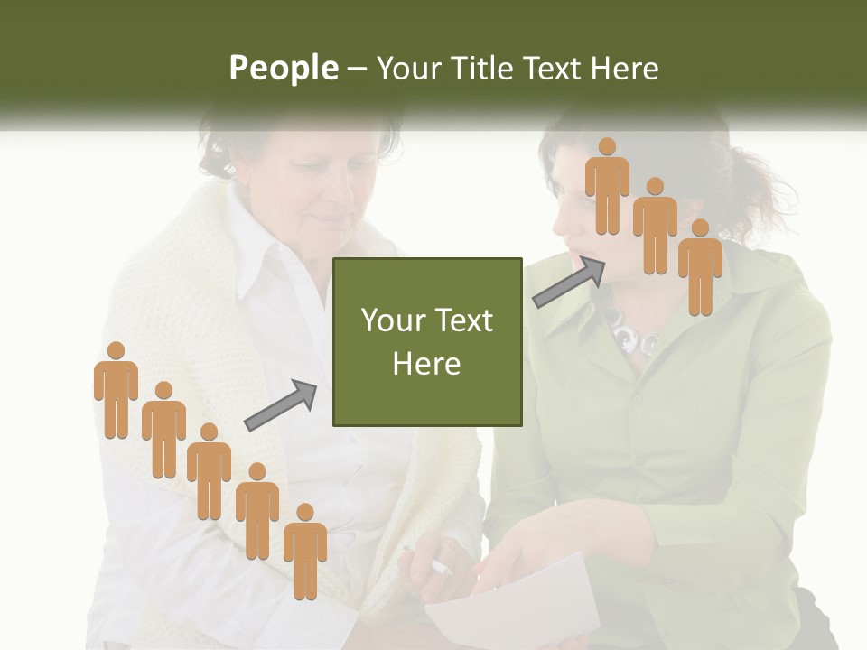 Woman With Grandmother PowerPoint Template