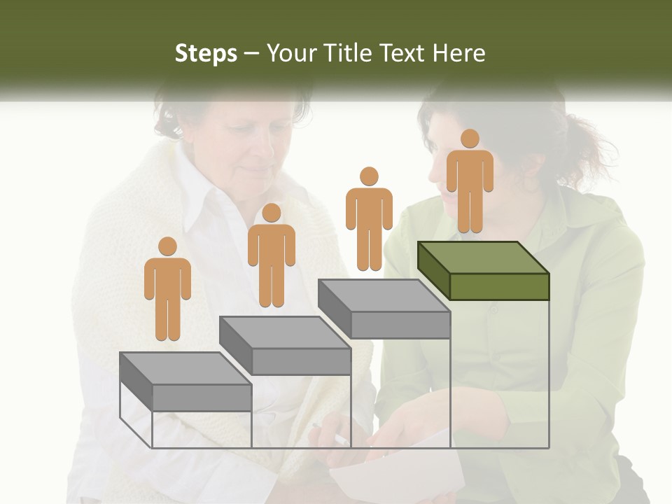 Woman With Grandmother PowerPoint Template