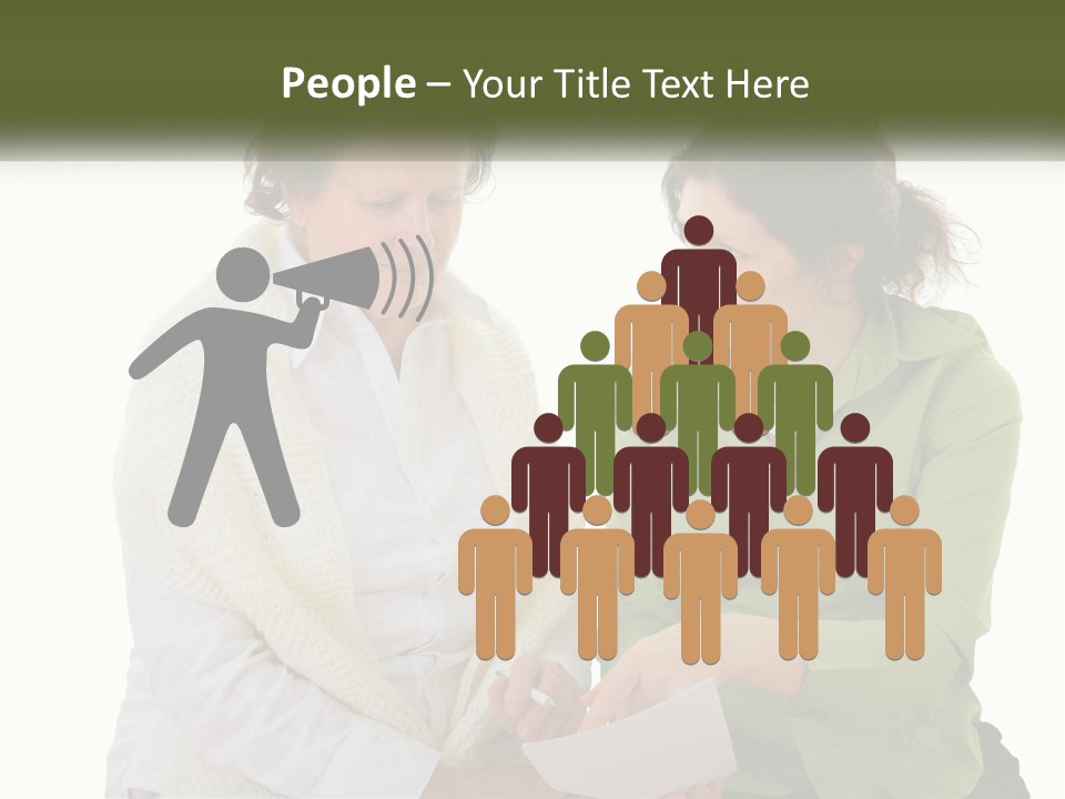 Woman With Grandmother PowerPoint Template