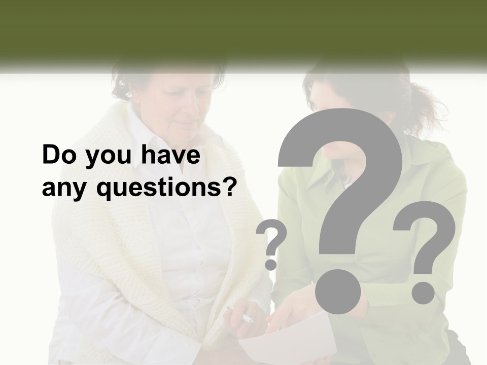 Woman With Grandmother PowerPoint Template