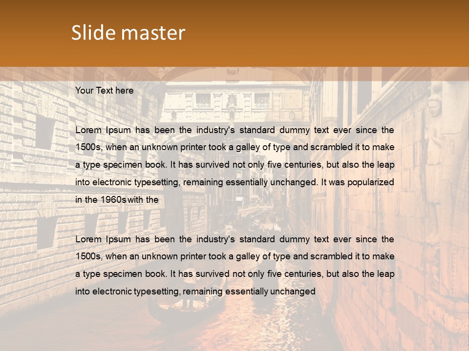 Venice On The Water PowerPoint Template