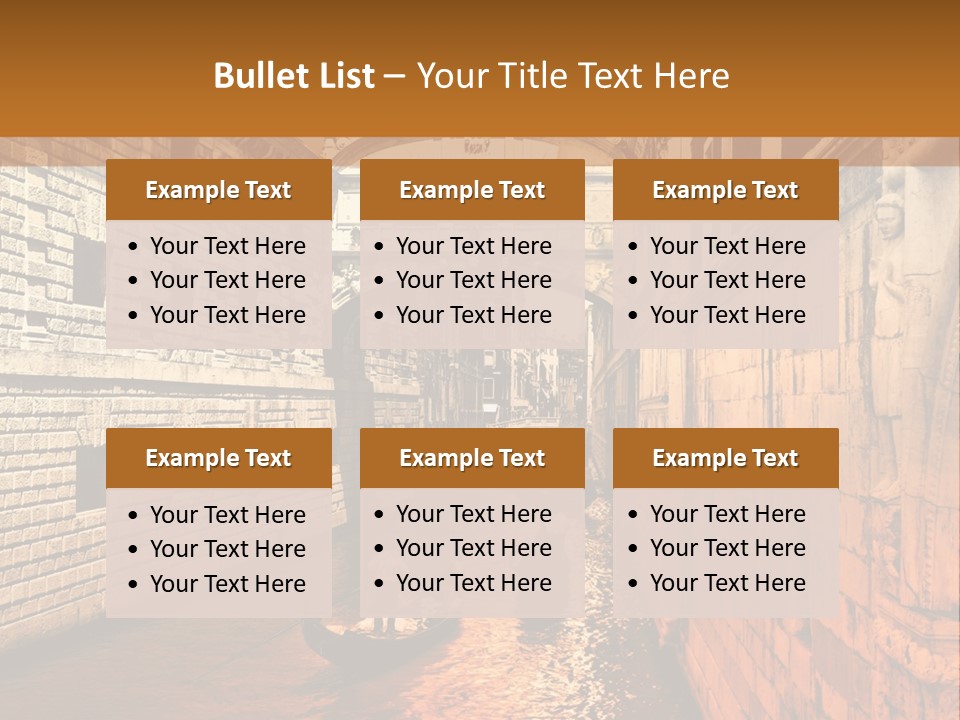 Venice On The Water PowerPoint Template