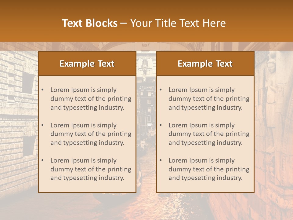 Venice On The Water PowerPoint Template