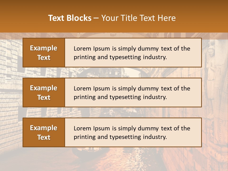 Venice On The Water PowerPoint Template