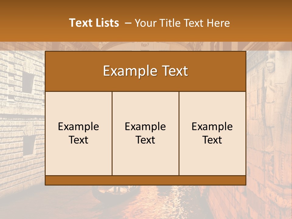 Venice On The Water PowerPoint Template