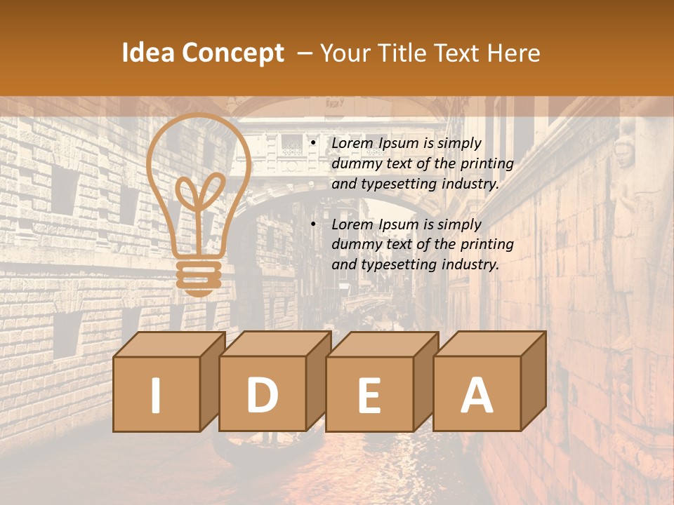 Venice On The Water PowerPoint Template