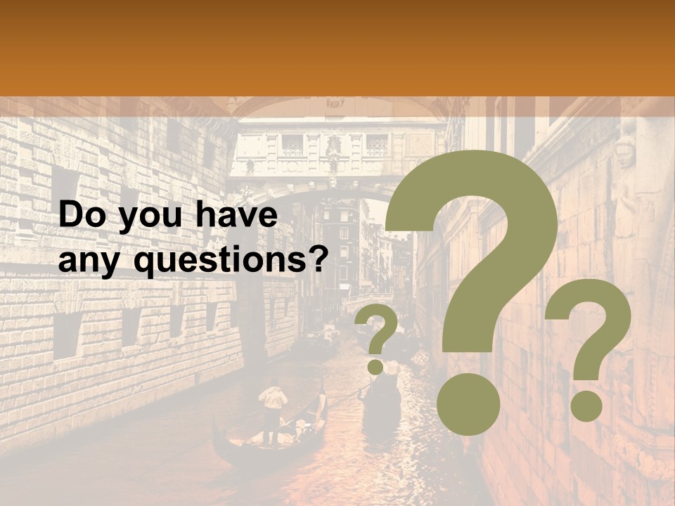 Venice On The Water PowerPoint Template