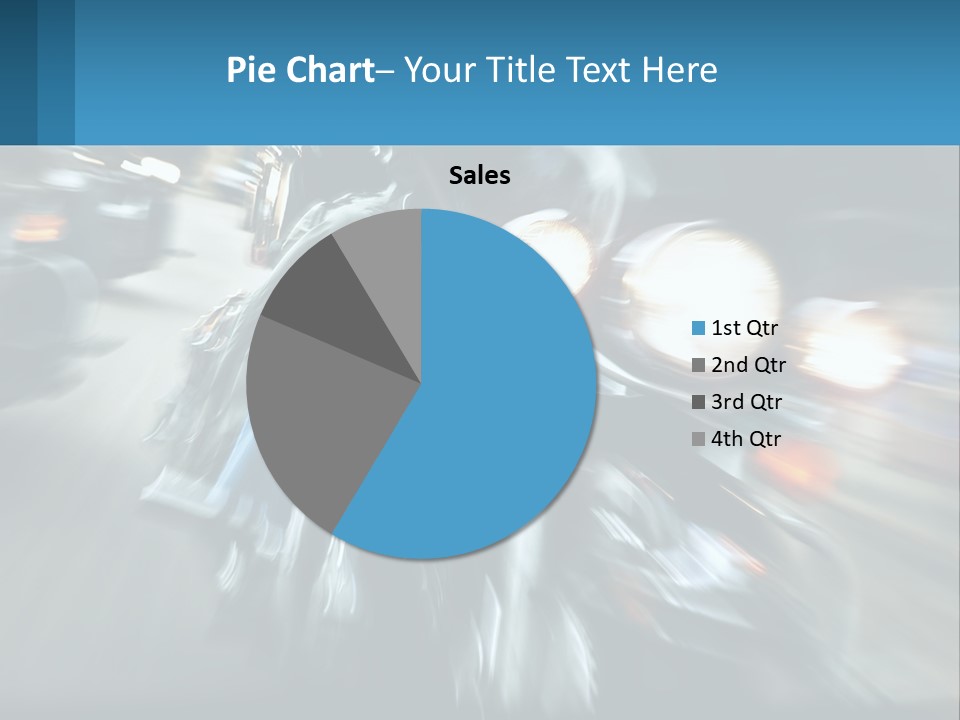 Motorcycle At Speeds PowerPoint Template