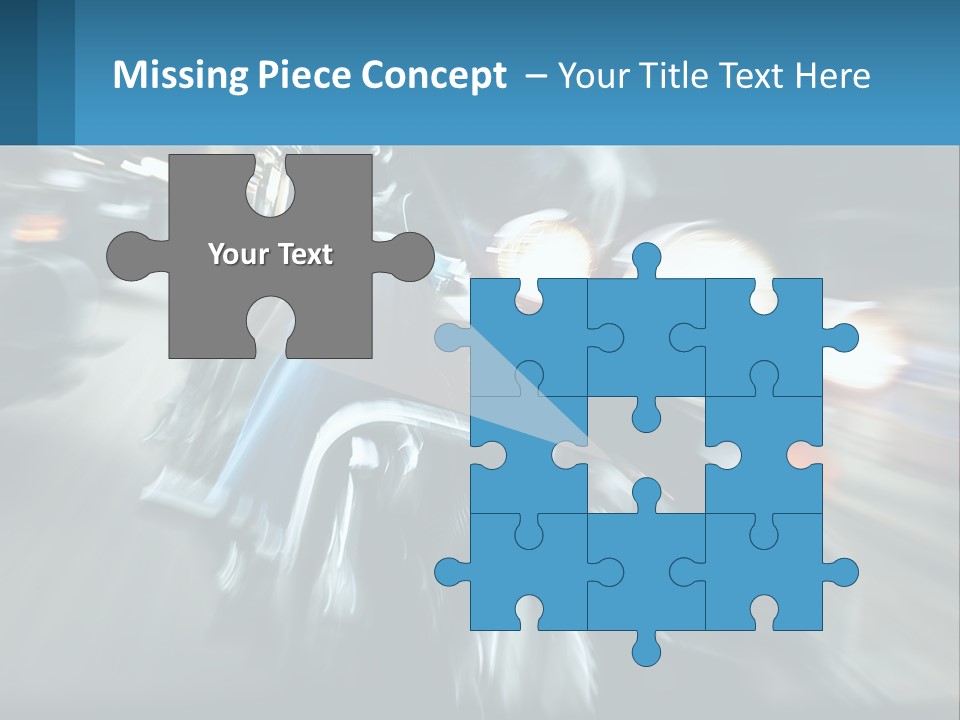 Motorcycle At Speeds PowerPoint Template