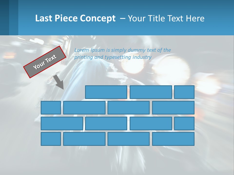 Motorcycle At Speeds PowerPoint Template