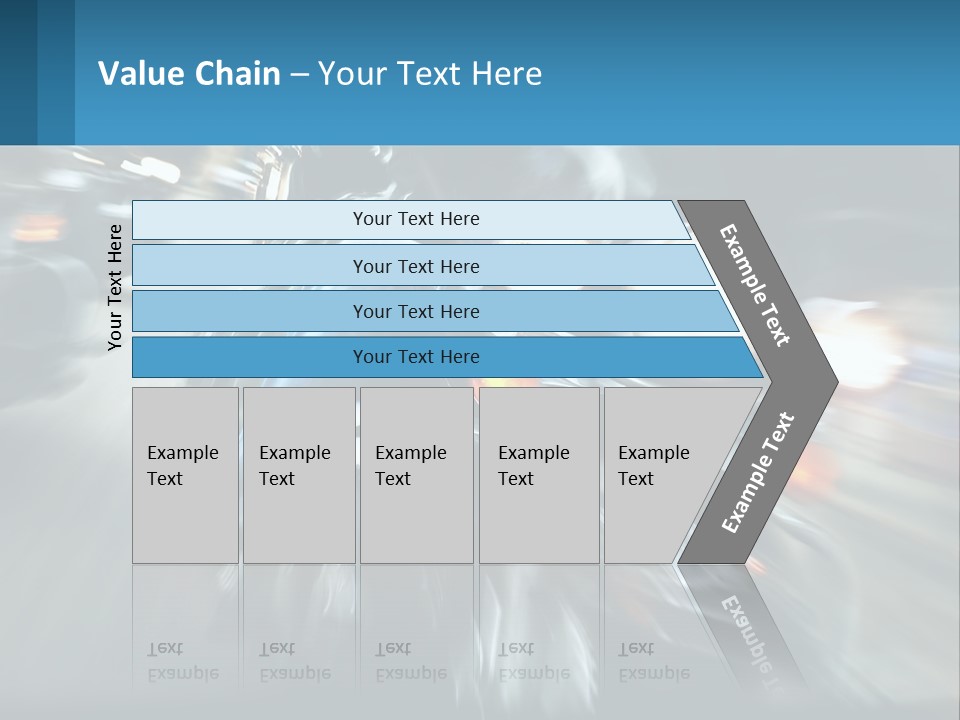 Motorcycle At Speeds PowerPoint Template