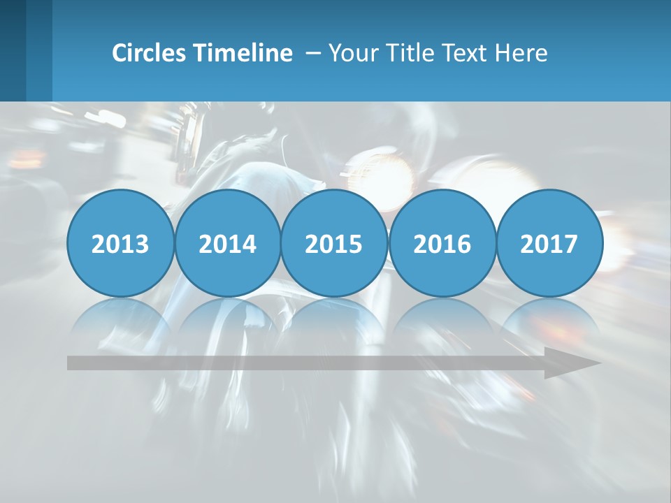 Motorcycle At Speeds PowerPoint Template