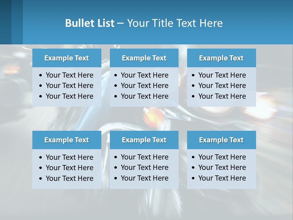 Motorcycle At Speeds PowerPoint Template
