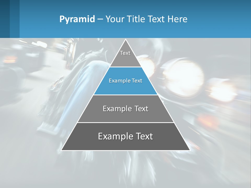 Motorcycle At Speeds PowerPoint Template