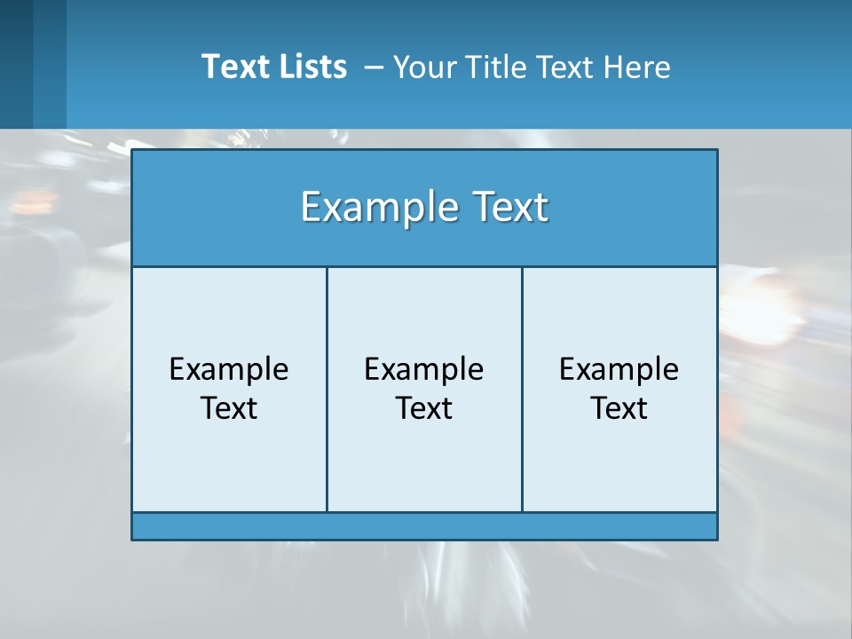 Motorcycle At Speeds PowerPoint Template