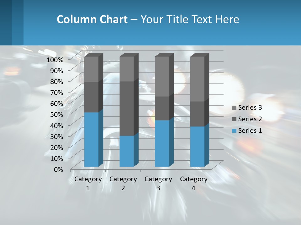 Motorcycle At Speeds PowerPoint Template